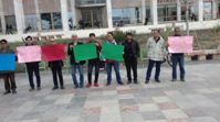 آکسیون اعتراضی اعضای جدا شده از فرقه مجاهدین در تیرانا پایتخت آلبانی